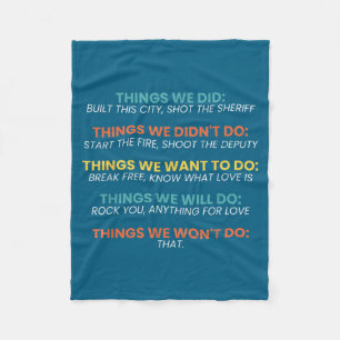 We Shirt Retro Vintage Things Didn' Want Fleece Blanket