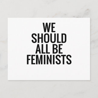 WE SHOULD ALL BE FEMINISTS POSTCARD