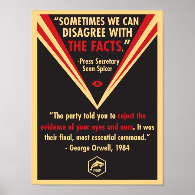 We Should Not Disagree With The Facts Poster (Front)