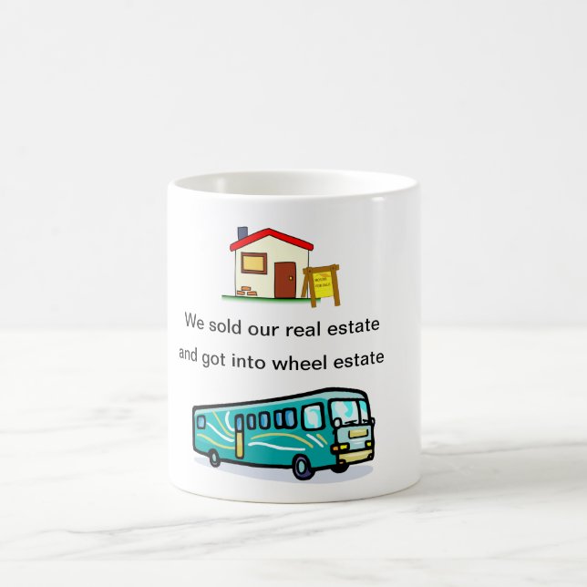 "we sold our real estate...."mug coffee mug (Center)