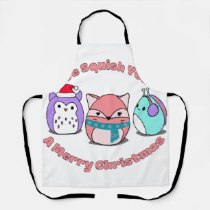 We Squish You A Merry Christmas  Apron