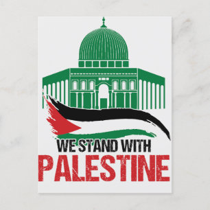 We Stand with Palestine Postcard