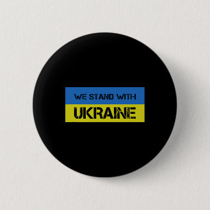 We Stand With Ukraine 1 6 Cm Round Badge