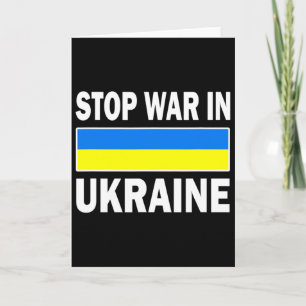 We Stand With Ukraine Free Ukraine Stop War In Ukr Card
