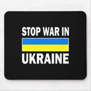 We Stand With Ukraine Free Ukraine Stop War In Ukr Mouse Pad