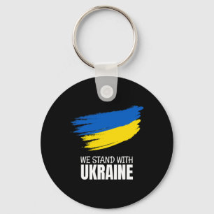 We Stand With Ukraine - Save Ukraine - Stop War In Key Ring