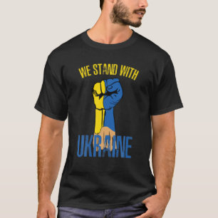 WE STAND WITH UKRAINE - SUPPORT UKRAINE T-Shirt