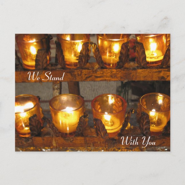 We Stand With You Postcard (Front)