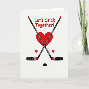 We Stick Together Hockey Card