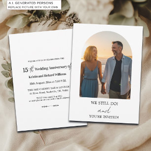We Still Do 15th Wedding Anniversary Photo Invitation