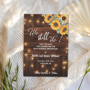 We Still Do 45th Wedding Anniversary String Lights Save The Date