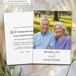 We Still Do 55th Wedding Anniversary Photo Invitation