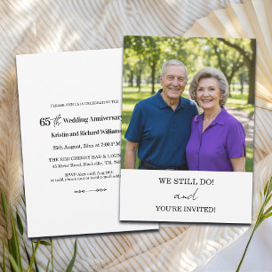 We Still Do 65th Wedding Anniversary Photo Invitation
