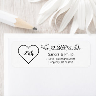 We Still Do Address Labels, Vow Renewal Party Return Address Label
