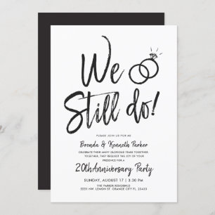 We Still Do Anniversary   Vow Renewal Script Invitation