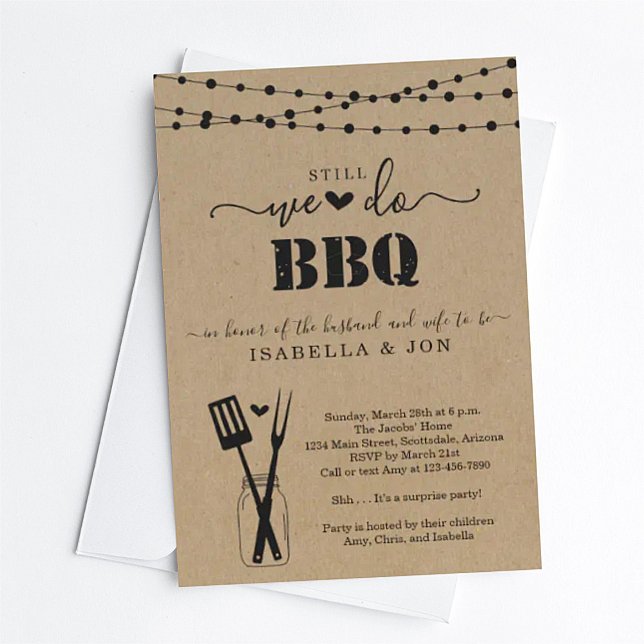 We Still Do BBQ Anniversary Party Invitation (Creator Uploaded)