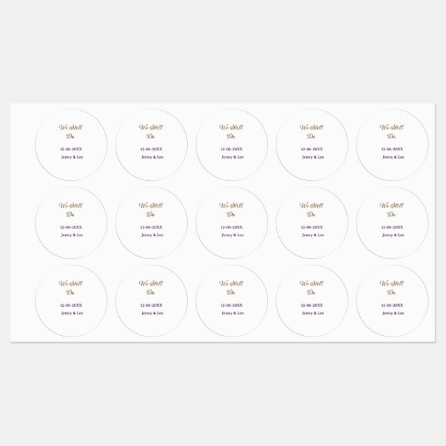 We still do brown pink name date year boho retro s (Sheet)