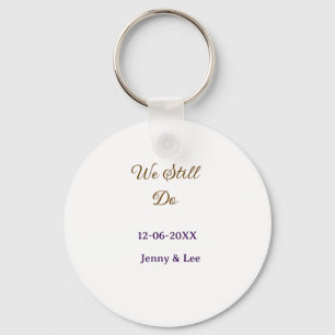 We still do brown pink name date year boho retro s key ring