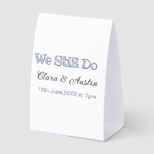 We still do couple name date blue pastel grey retr