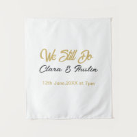 We still do couple name date champagne gold vow re
