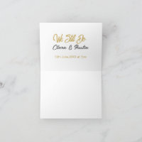 We still do couple name date champagne gold vow re