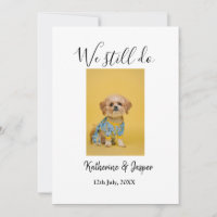 We still do couple name pet dog photo date simple