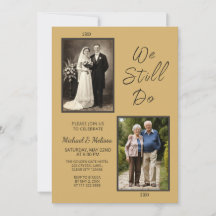 We Still Do Gold Photo 50th Wedding Anniversary