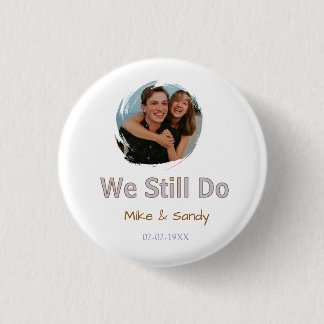 we still do name couple purple pastel brown date m 3 cm round badge