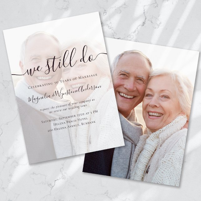 We Still Do Photo Vow Renewal  Invitation (Creator Uploaded)