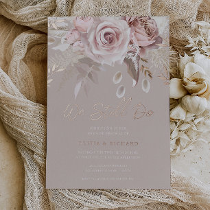 We Still Do Rose Gold Blush & Beige Vow Renewal