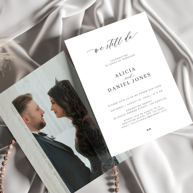 We still do simple photo wedding vow renewal  invitation (Creator Uploaded)
