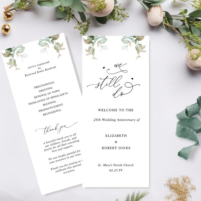 We Still Do, Wedding Anniversary Ceremony Program (Creator Uploaded)