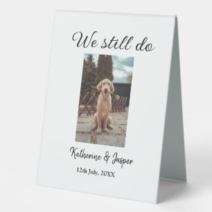 We still do wedding couple pet photo name date sim