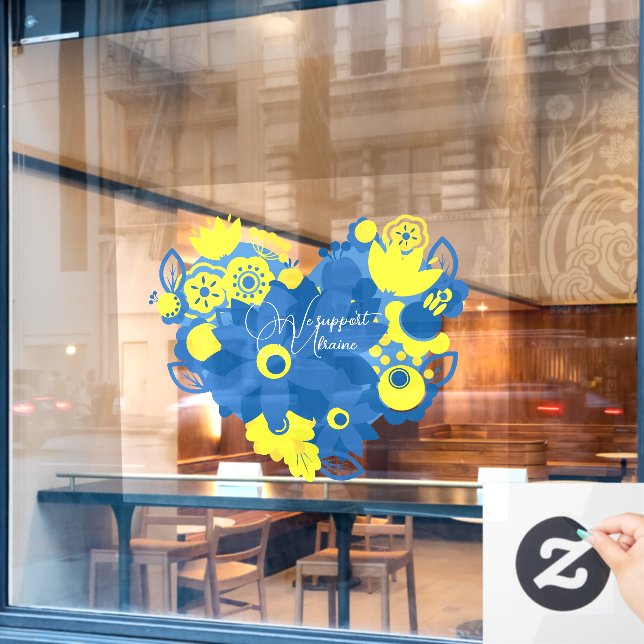 We support Ukraine (Cafe Window)