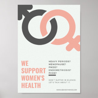 We support women's health workplace poster