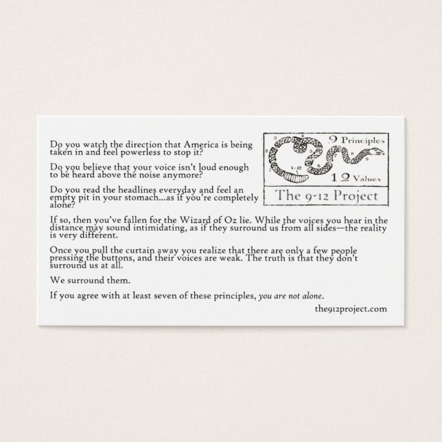 We Surround Them Card (Front)