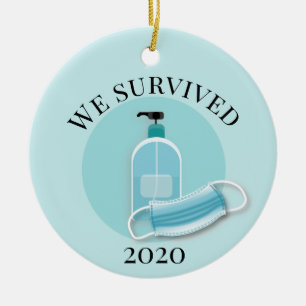 We Survived Covid Coronavirus 2020 Ceramic Ornament