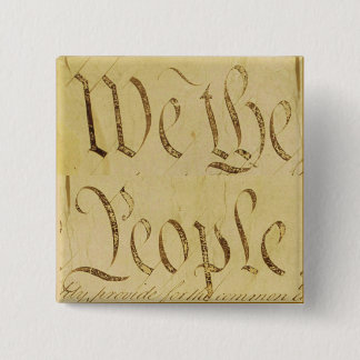 We The People 15 Cm Square Badge