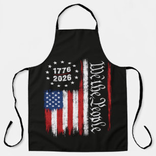 We The People 1776 2026 Patriotic Flag Apron