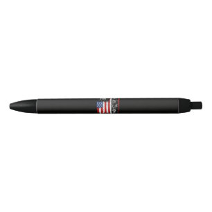 We The People 1776 2026 Patriotic Flag Black Ink Pen