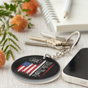 We The People 1776 2026 Patriotic Flag Key Ring