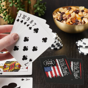We The People 1776 2026 Patriotic Flag Playing Cards