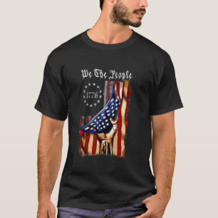 We The People 1776  American Flag 4th Of July Men  T-Shirt