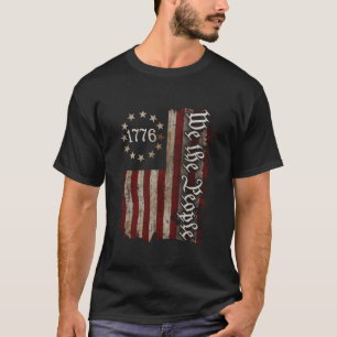 We The People 1776 American Flag 4Th Of July T-Shirt