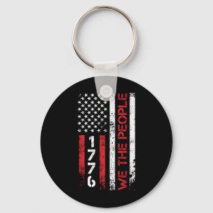We The People 1776 Independence Day Us Patriots Us Key Ring