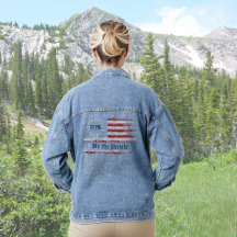 We the People 1776 USA Distressed Flag