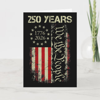 We The People 250 Years America 1776-2026 250th 4t Card