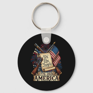 We The People 250 Years America Anniversary 250th Key Ring