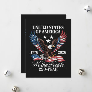 We The People 250 years america Holiday Card