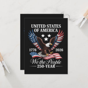 We The People 250 years america Invitation